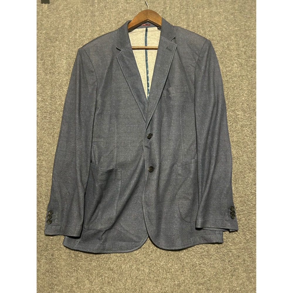 Johnston murphy xc flex blazer knit Large unstructured blue read - Picture 2 of 9